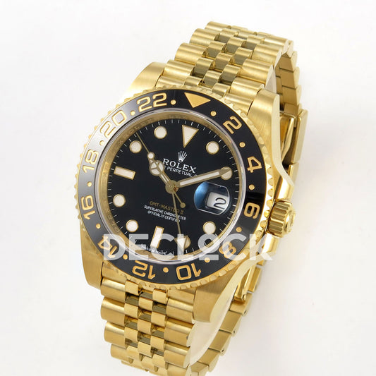 Rolex GMT-Master II 126718 GRNR WF replica, angled front view