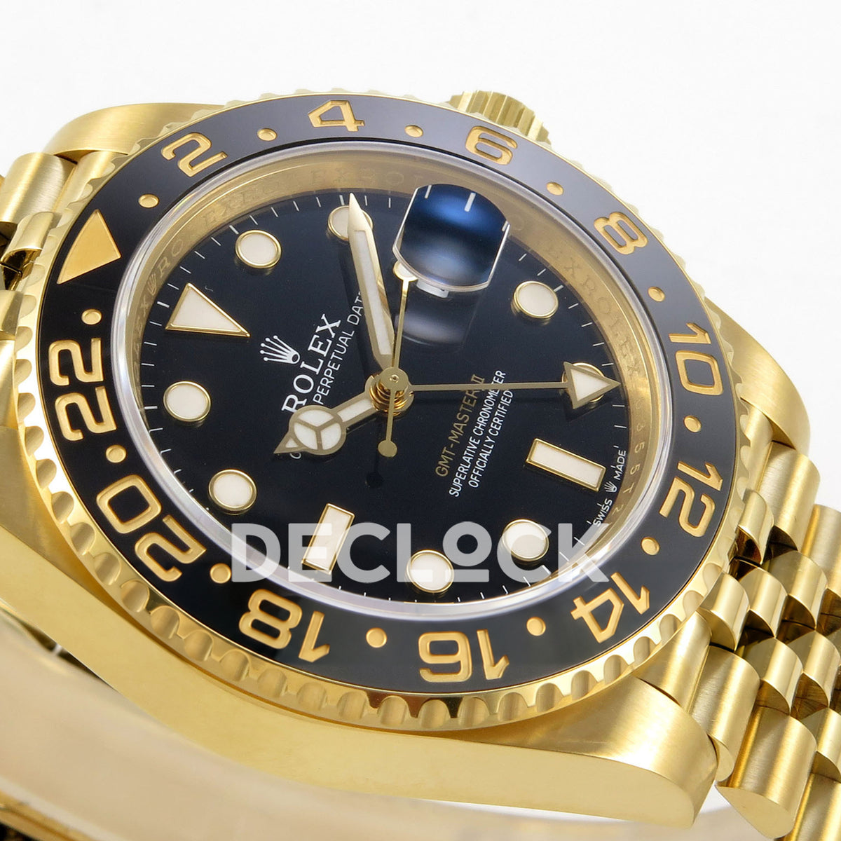 Rolex GMT-Master II 126718 GRNR WF replica, GMT dial detail