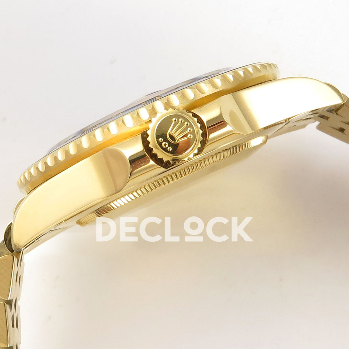Rolex GMT-Master II 126718 GRNR WF replica, gold-tone crown and case