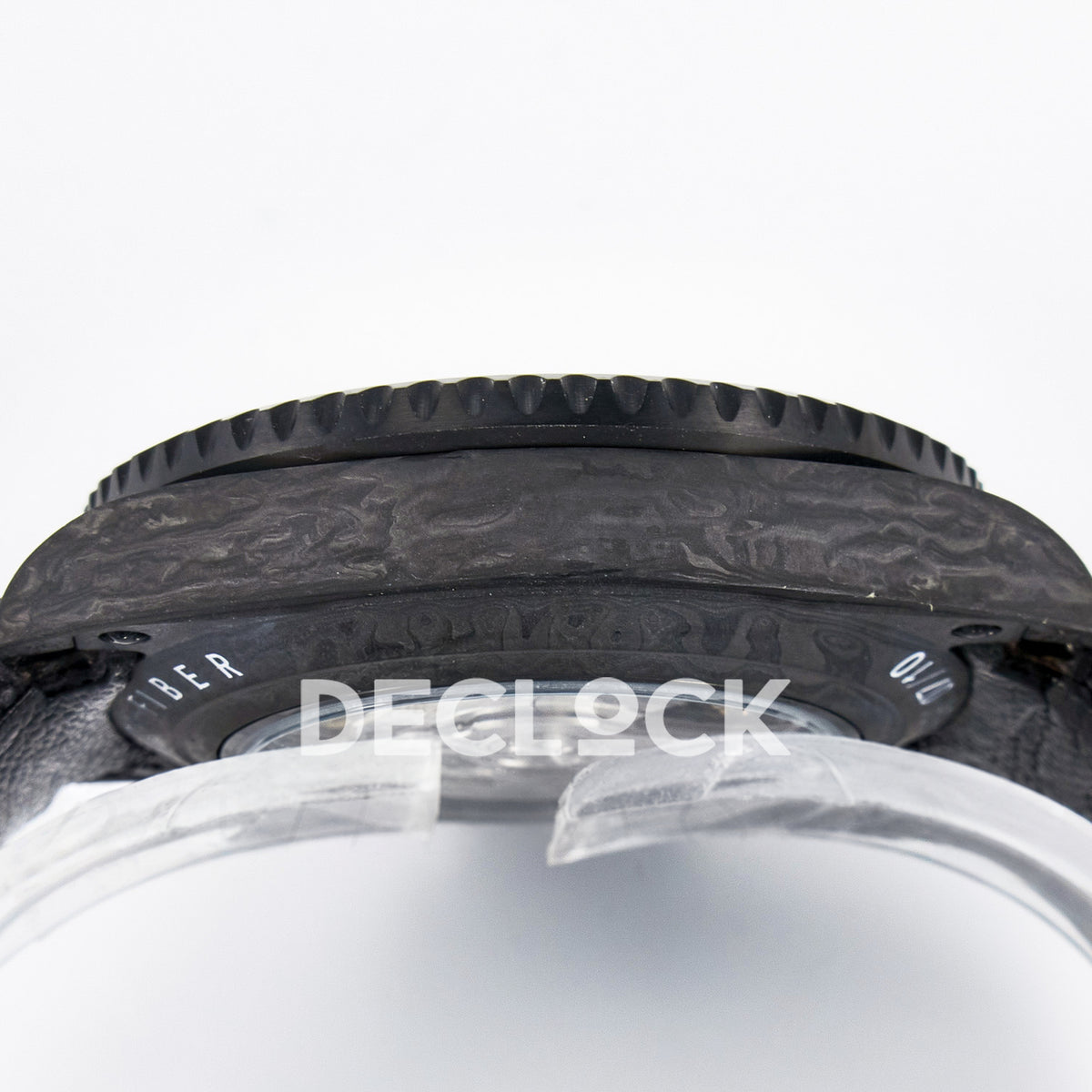 Rolex GMT-Master II Custom Carbon Black Black Strap DIWF SA3285 V2 replica - case side