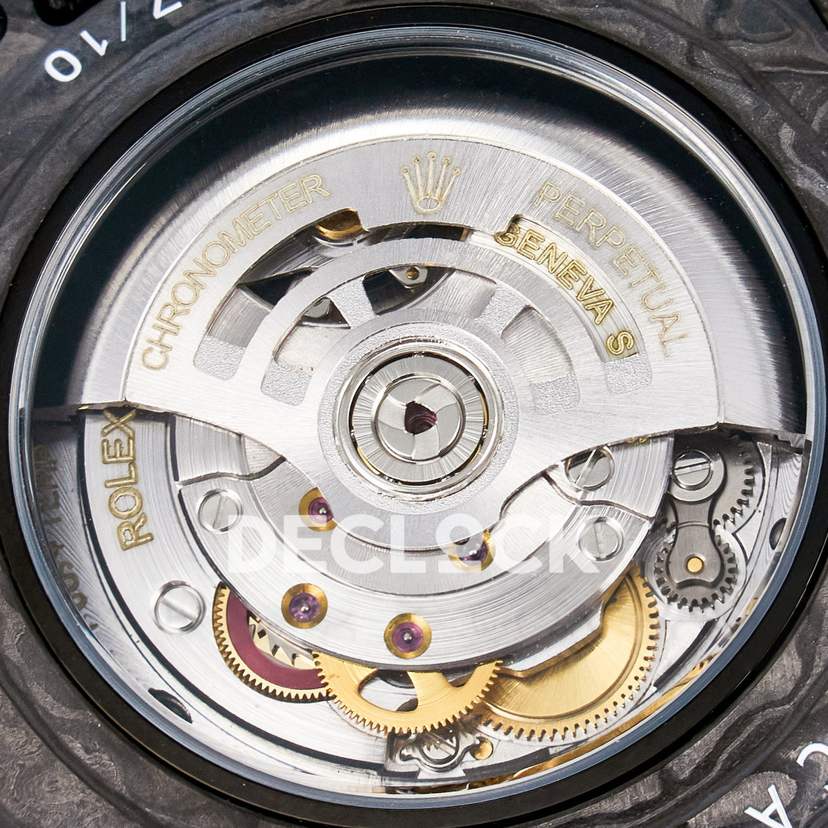 Rolex GMT-Master II Custom Carbon Black Black Strap DIWF SA3285 V2 replica - movement