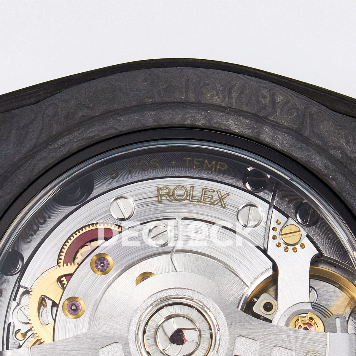 Rolex GMT-Master II Custom Carbon Black White Strap DIWF SA3285 V2 replica - balance wheel