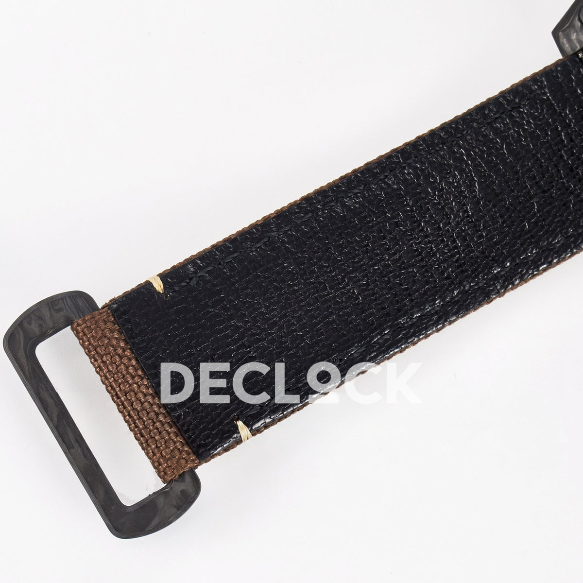 Rolex GMT-Master II Custom Carbon Champagne Brown Strap DIWF SA3285 V2 replica - strap brand