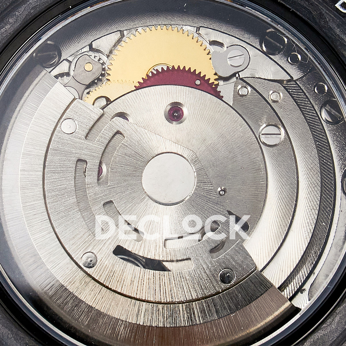 Rolex GMT-Master II Custom Carbon Green Arabic Green Strap DIWF SA3186 replica - movement top