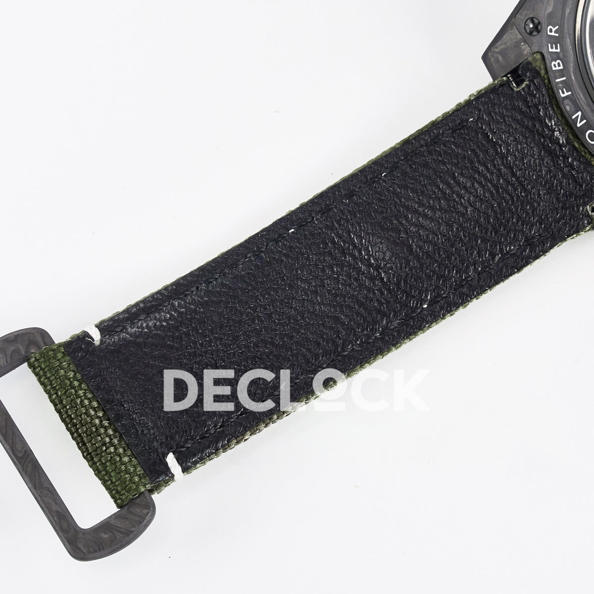 Rolex GMT-Master II Custom Carbon Green Arabic Green Strap DIWF SA3186 replica - strap inside
