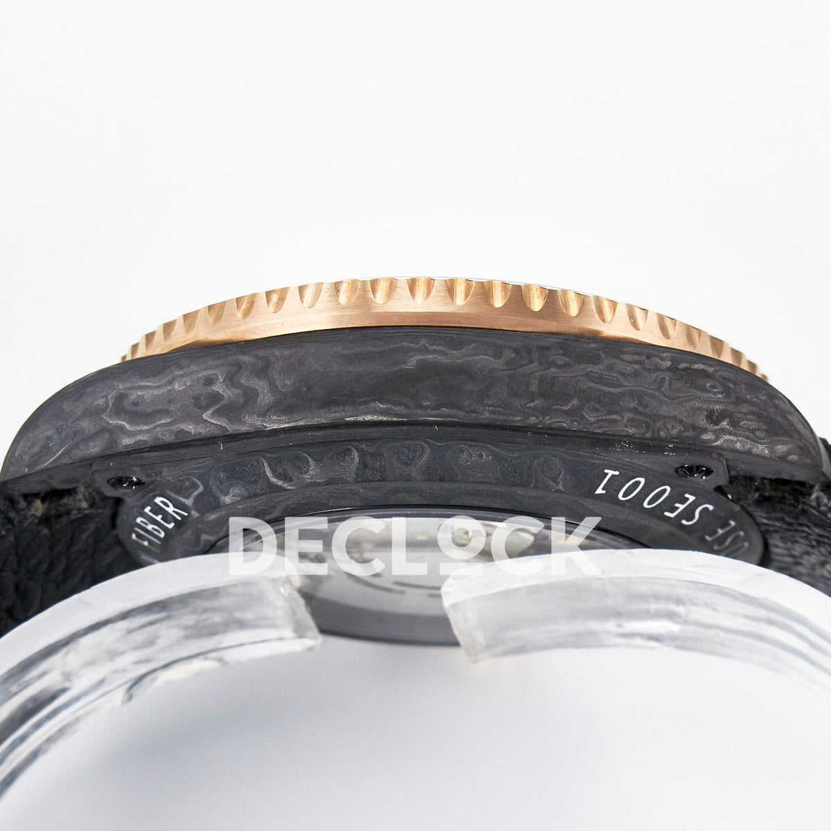 Rolex GMT-Master II Custom Carbon Rose Gold DIWF SA3186 replica - case side