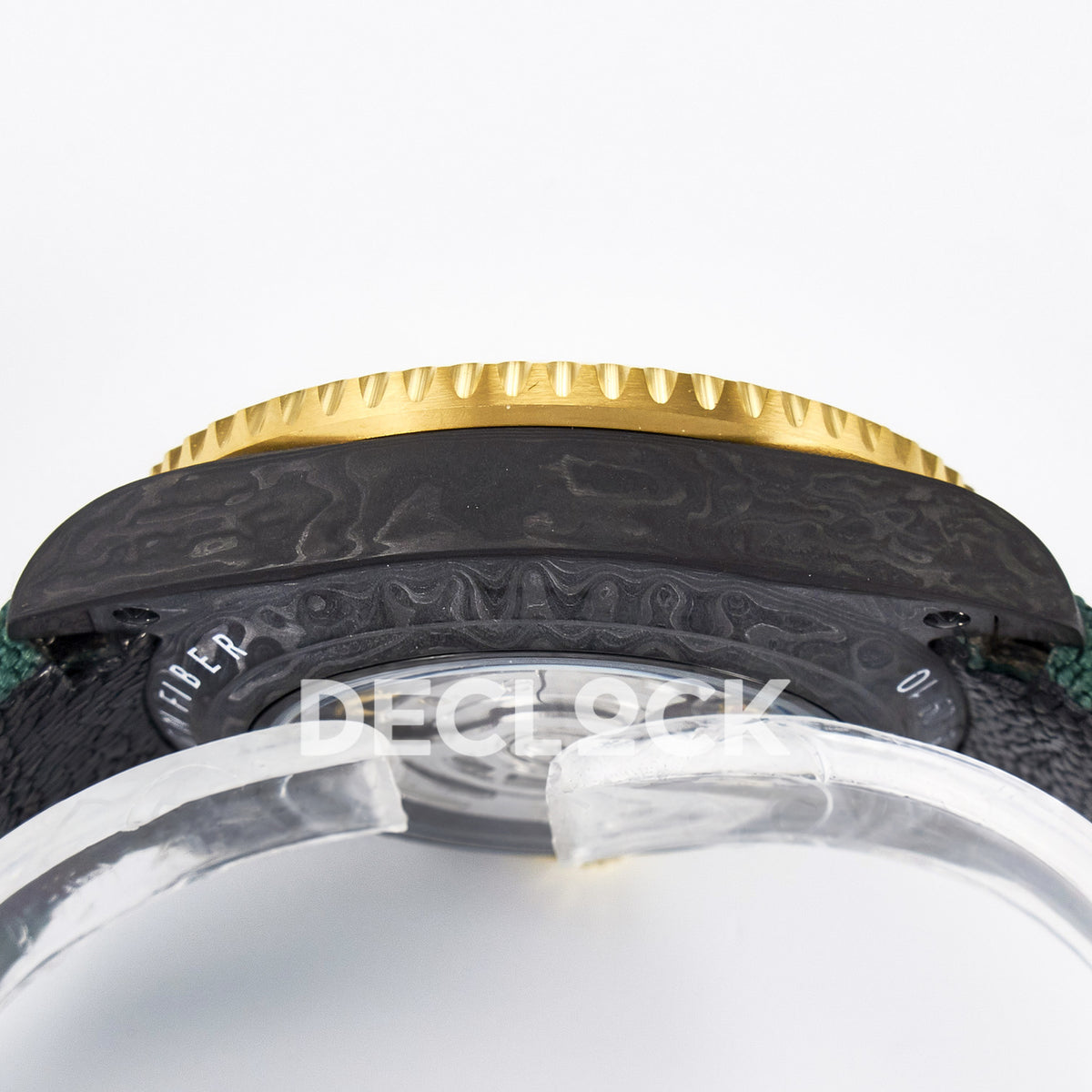 Rolex GMT-Master II Custom DiW Carbon Yellow DIWF SA3285 V2 replica - case side