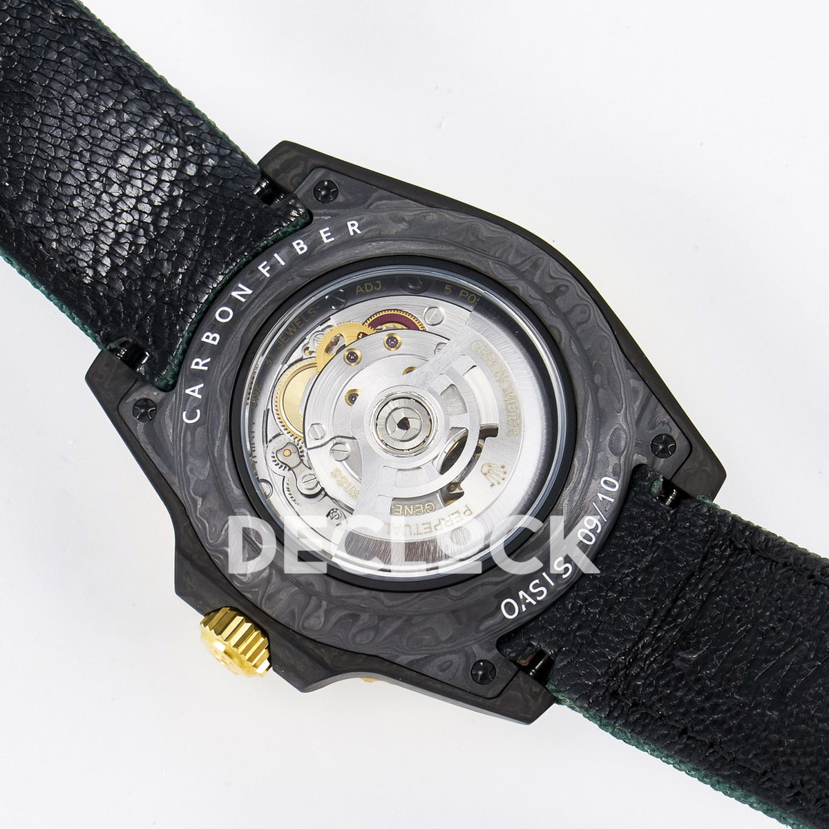 Rolex GMT-Master II Custom DiW Carbon Yellow DIWF SA3285 V2 replica - caseback
