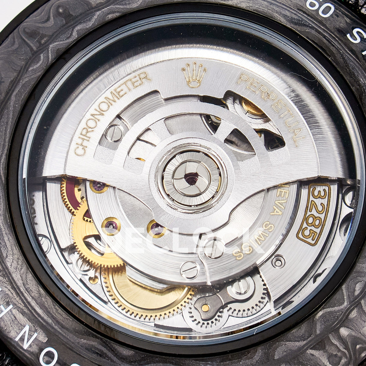Rolex GMT-Master II Custom DiW Carbon Yellow DIWF SA3285 V2 replica - movement