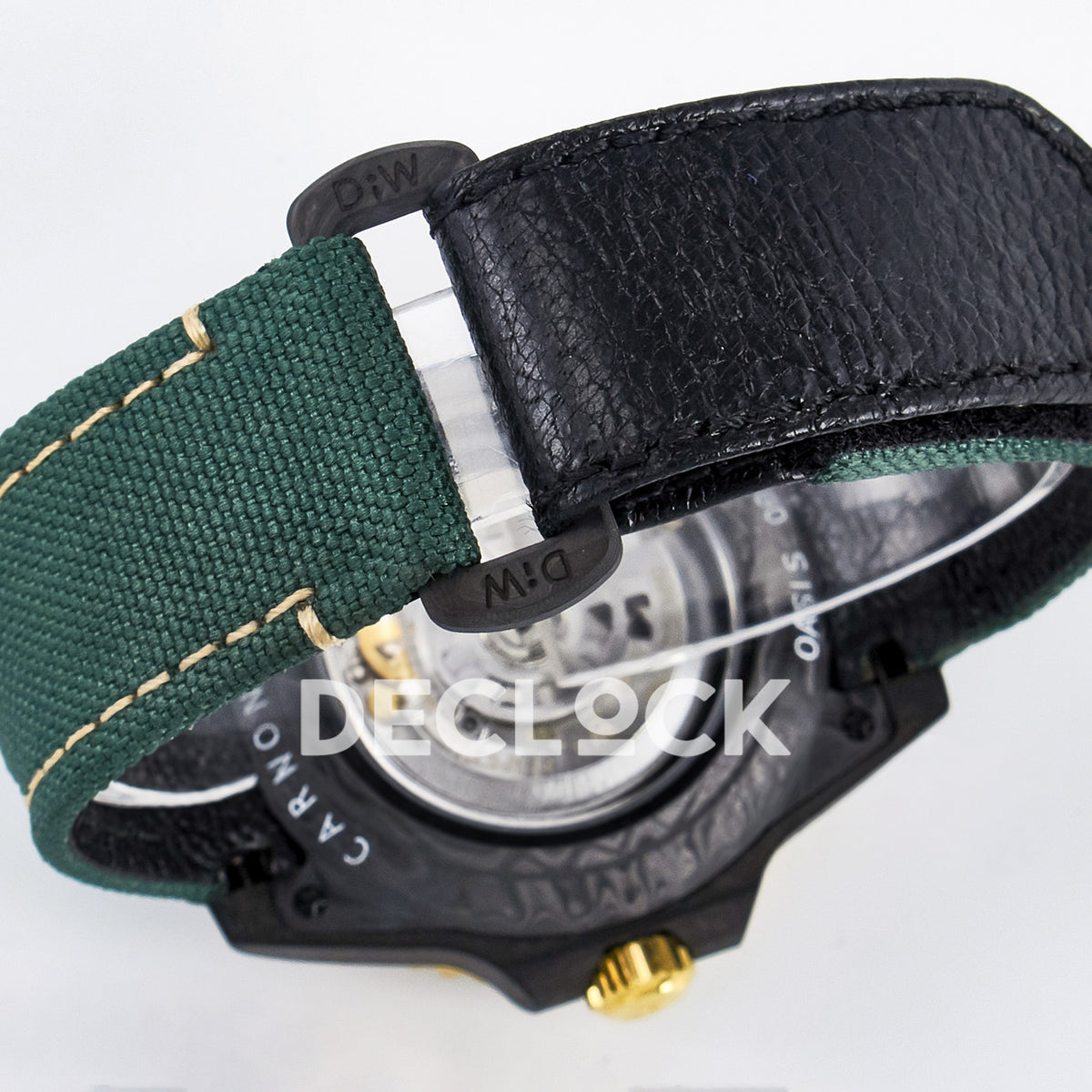 Rolex GMT-Master II Custom DiW Carbon Yellow DIWF SA3285 V2 replica - strap closure