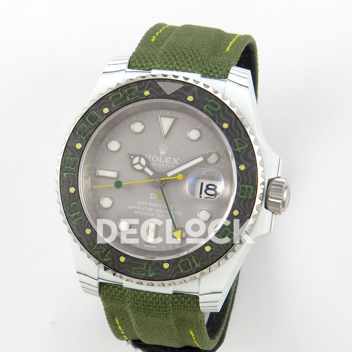 Rolex GMT-Master II Custom DIW Verdant Gray DIWF VR3285 replica - angled front