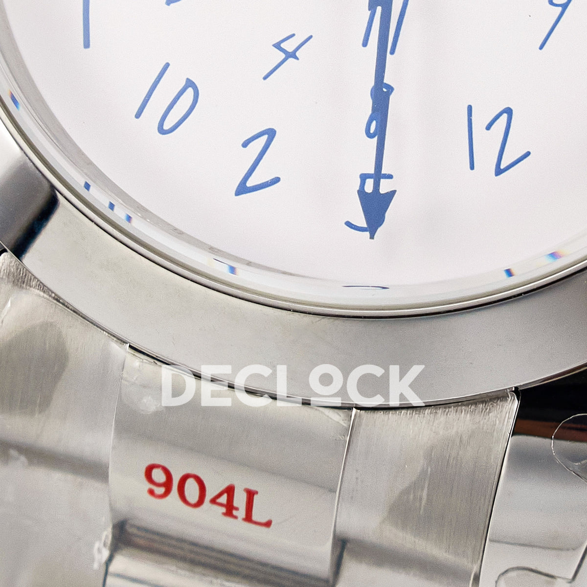 Rolex Milgauss Custom Who Cares White Dial Steel Bracelet JDF VR3131 replica - dial lower