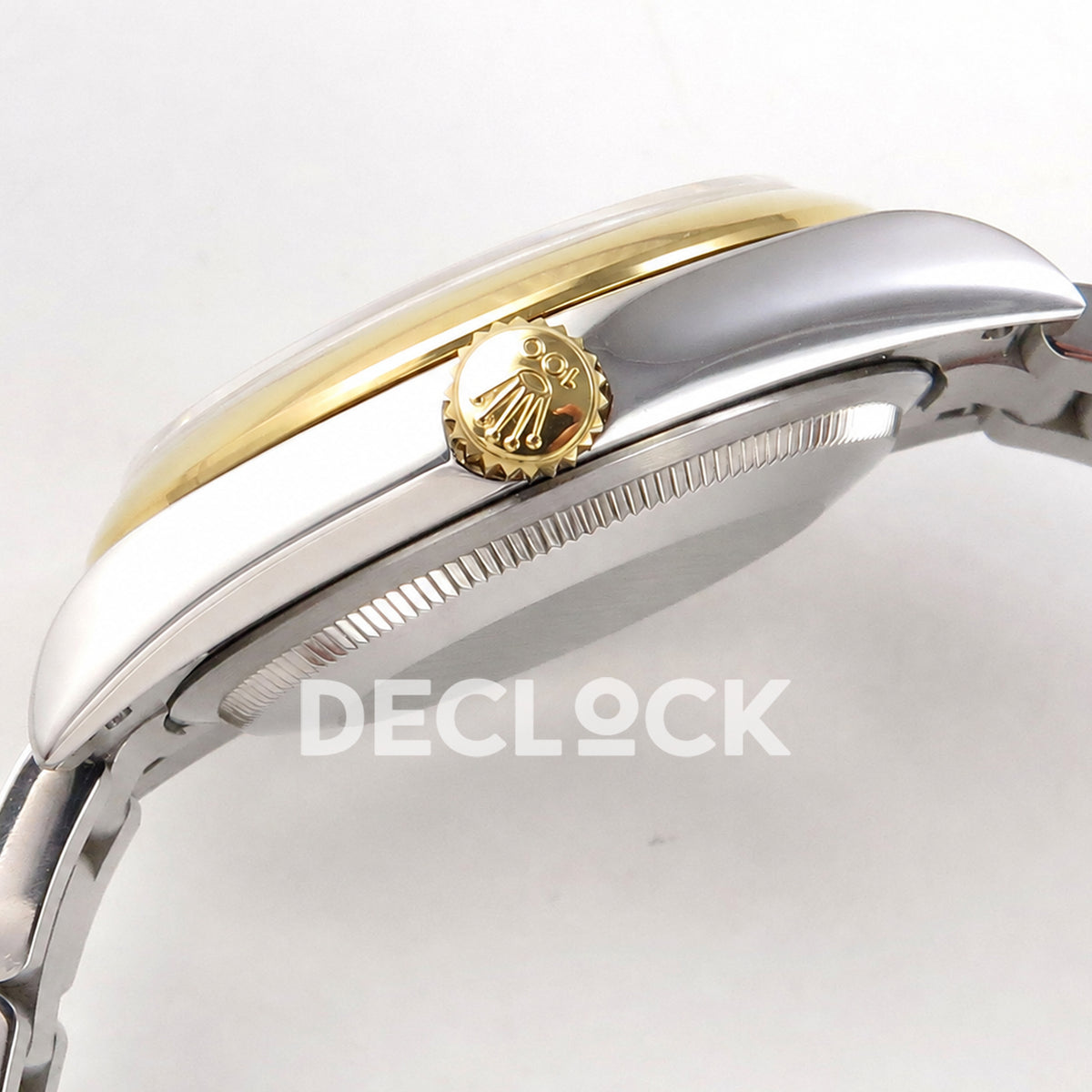 Rolex Oyster Perpetual 36mm 134303 Gray Dial Gold Bezel QF SH3230 Replica