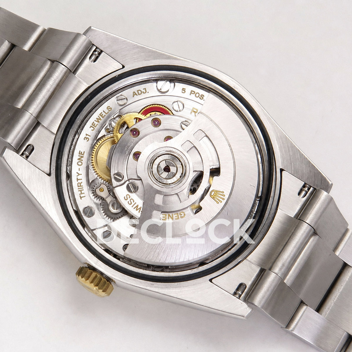 Rolex Oyster Perpetual 36mm 134303 Gray Dial Gold Bezel QF SH3230 Replica