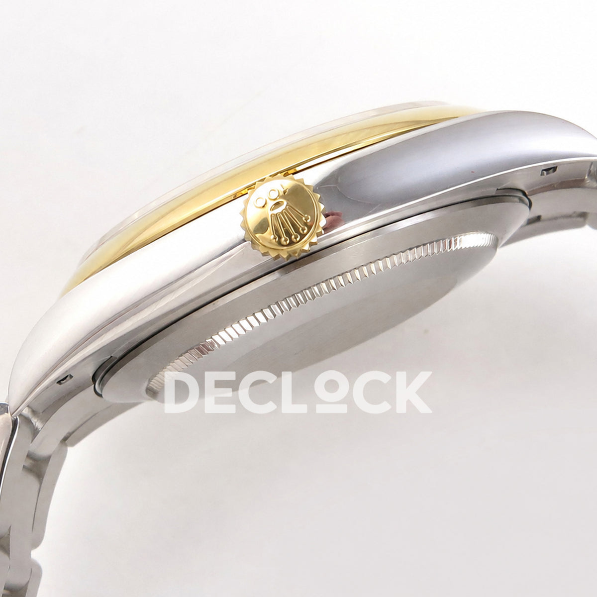 Rolex Oyster Perpetual 41mm 134303 Gray Dial Gold Bezel QF SH3230 Replica