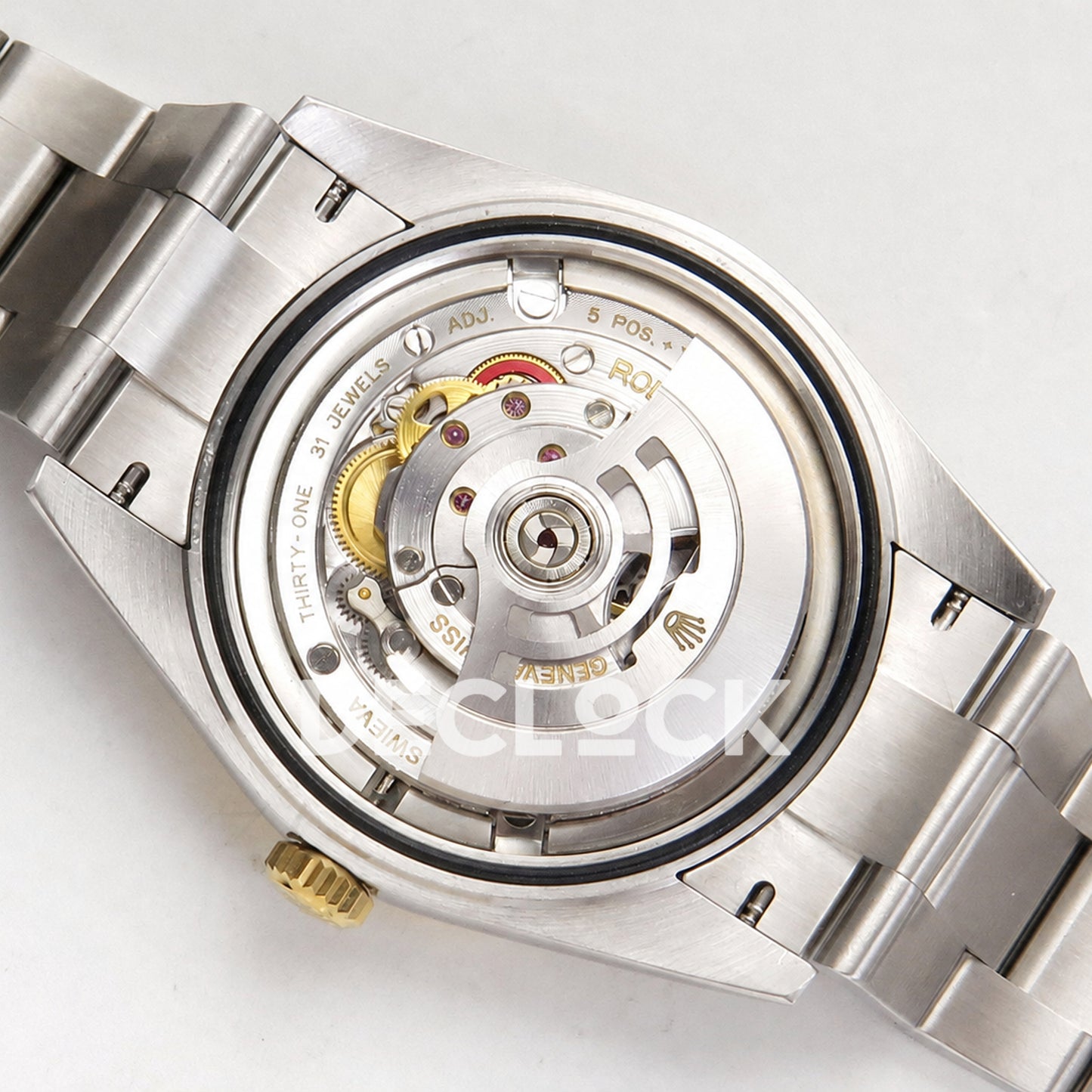 Rolex Oyster Perpetual 41mm 134303 Gray Dial Gold Bezel QF SH3230 Replica