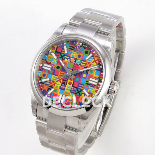 Rolex Oyster Perpetual 41 134300 VSF Jubilee Motif Dial VS3230 replica - three quarter