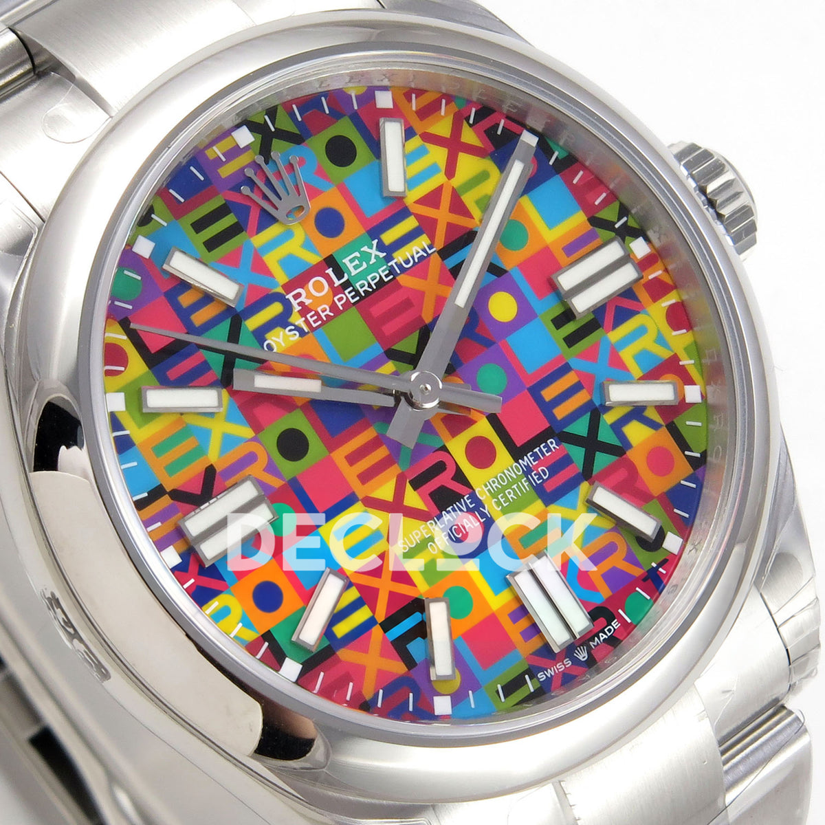 Rolex Oyster Perpetual 41 134300 VSF Jubilee Motif Dial VS3230 replica - dial angle left