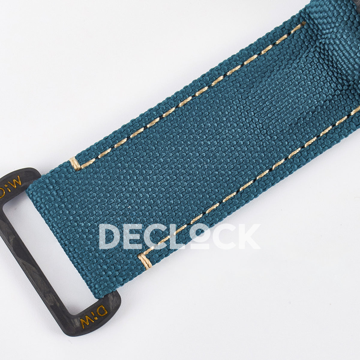 Rolex Sea-Dweller Custom Carbon Black Blue Strap DIWF A2824 replica - strap buckle