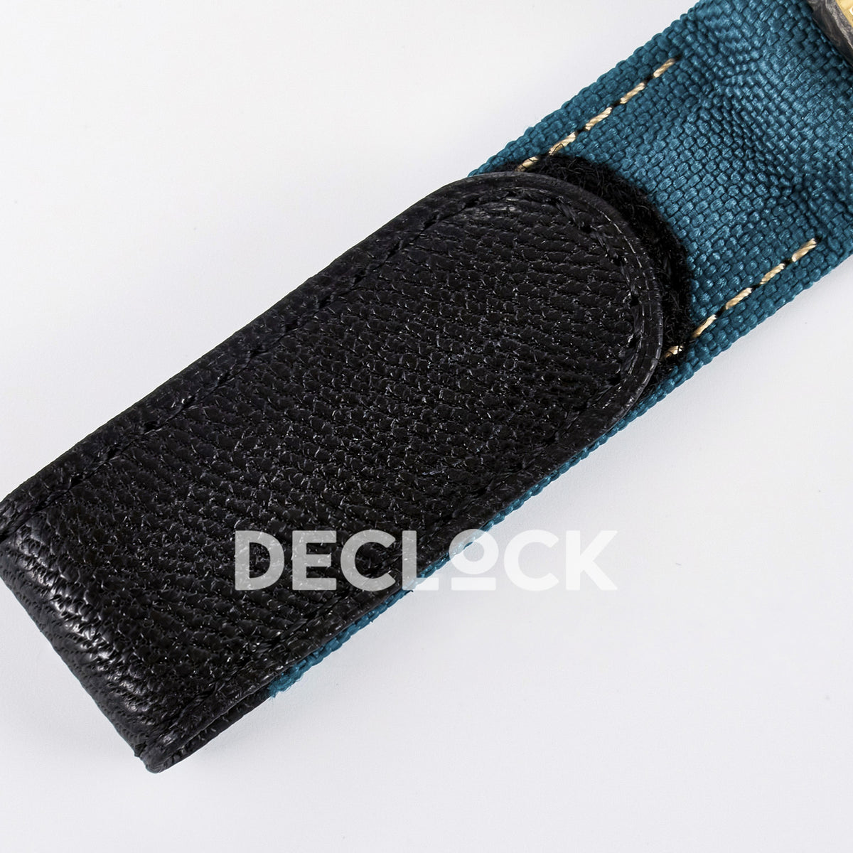 Rolex Sea-Dweller Custom Carbon Black Blue Strap DIWF A2824 replica - strap closure detail