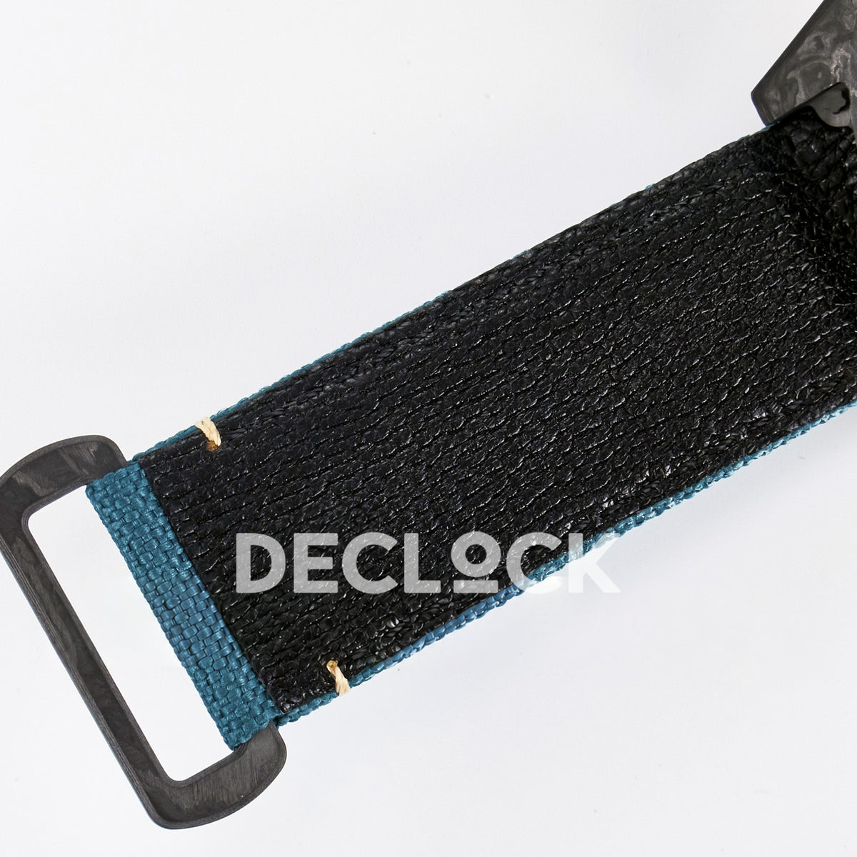 Rolex Sea-Dweller Custom Carbon Black Blue Strap DIWF A2824 replica - strap inside
