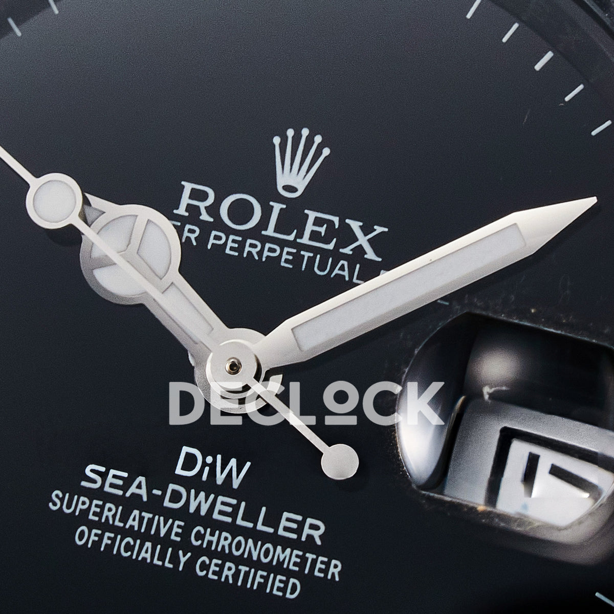 Rolex Sea-Dweller Custom Carbon Black DIWF A2824 replica - dial logo