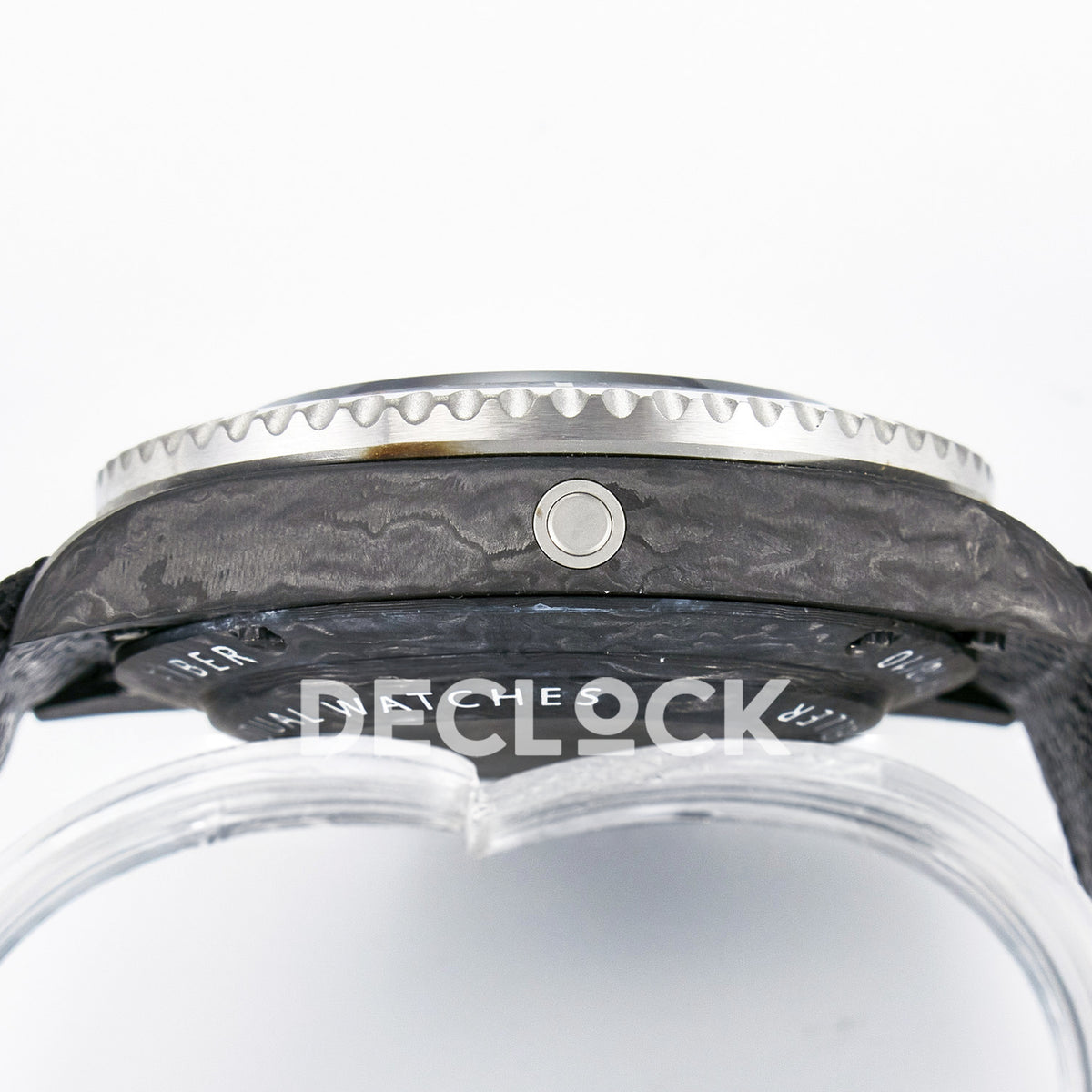 Rolex Sea-Dweller Custom Carbon Graffiti DIWF A2824 replica - case side