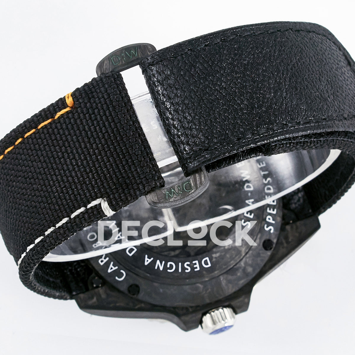 Rolex Sea-Dweller Custom Carbon Graffiti DIWF A2824 replica - strap closure