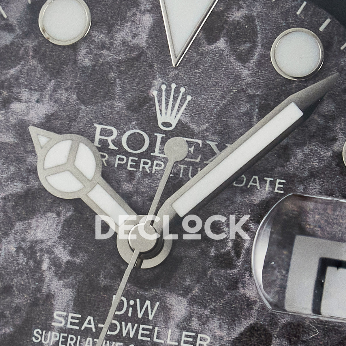 Rolex Sea-Dweller Custom Carbon Gray Gray Strap DIWF A2824 V2 replica - dial logo