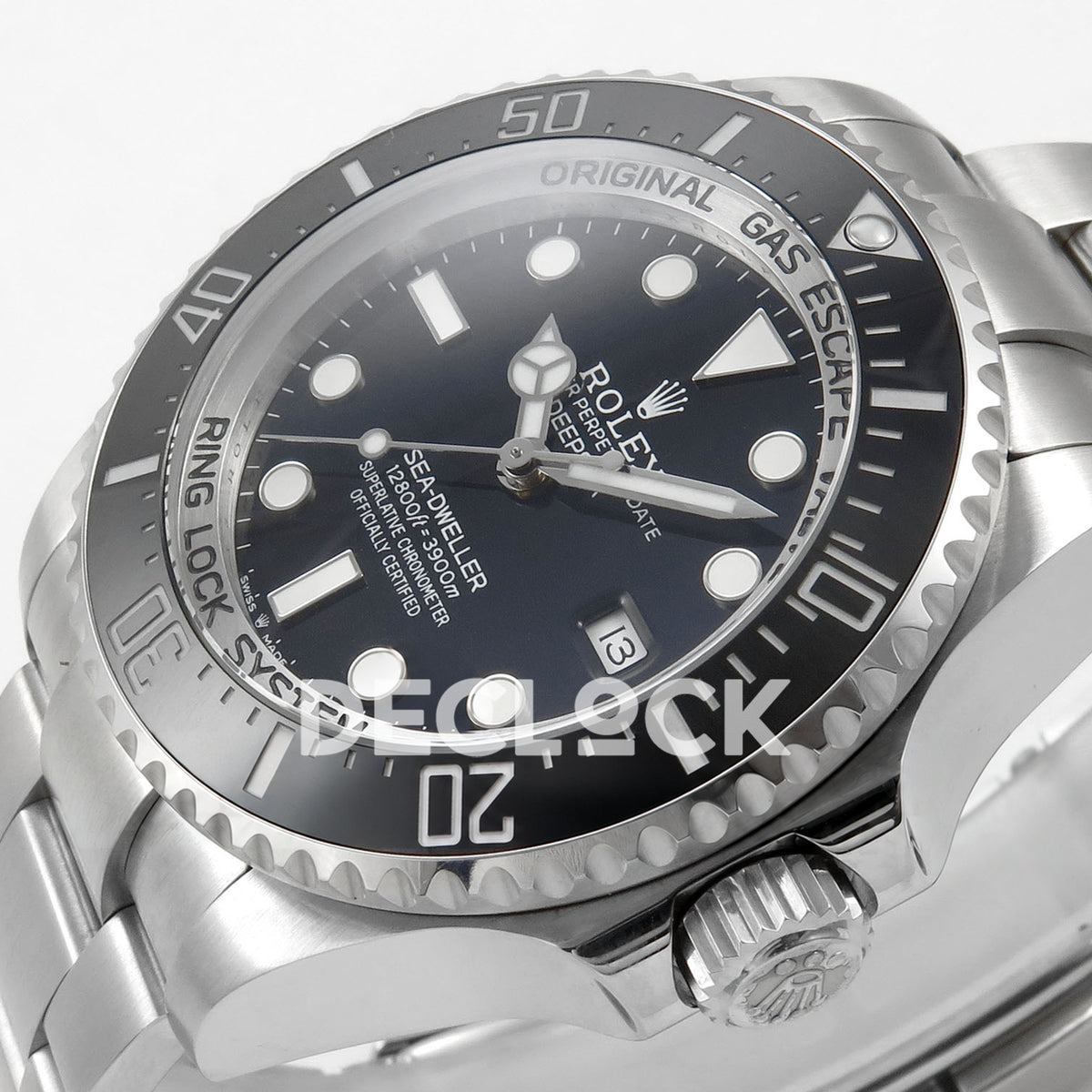 Rolex Sea-Dweller Deepsea 126660 44mm QF Black Dial QF3235 replica - dial angle right