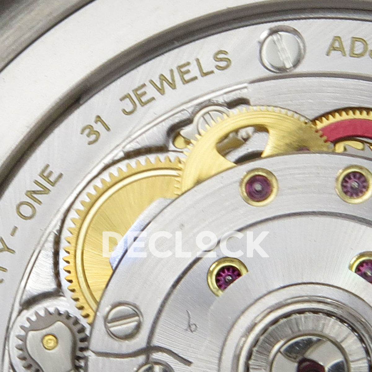 Rolex Sea-Dweller Deepsea 126660 44mm QF Black Dial QF3235 replica - movement jewels detail