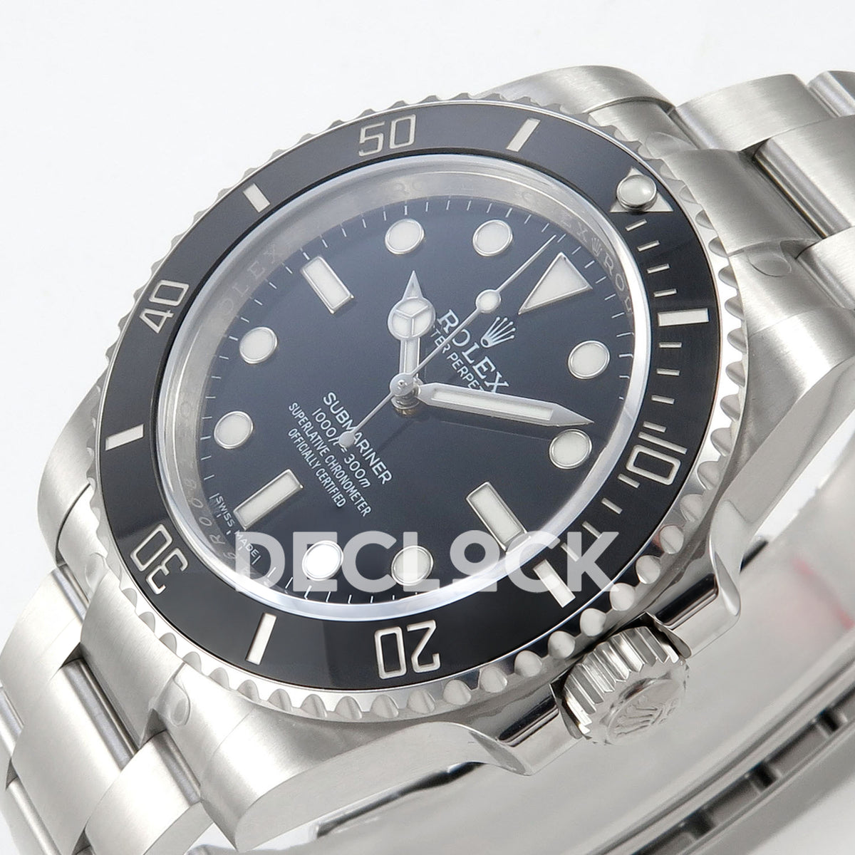 Rolex Submariner 114060 40mm No Date EWEF Black Dial A3130 replica - dial angle right