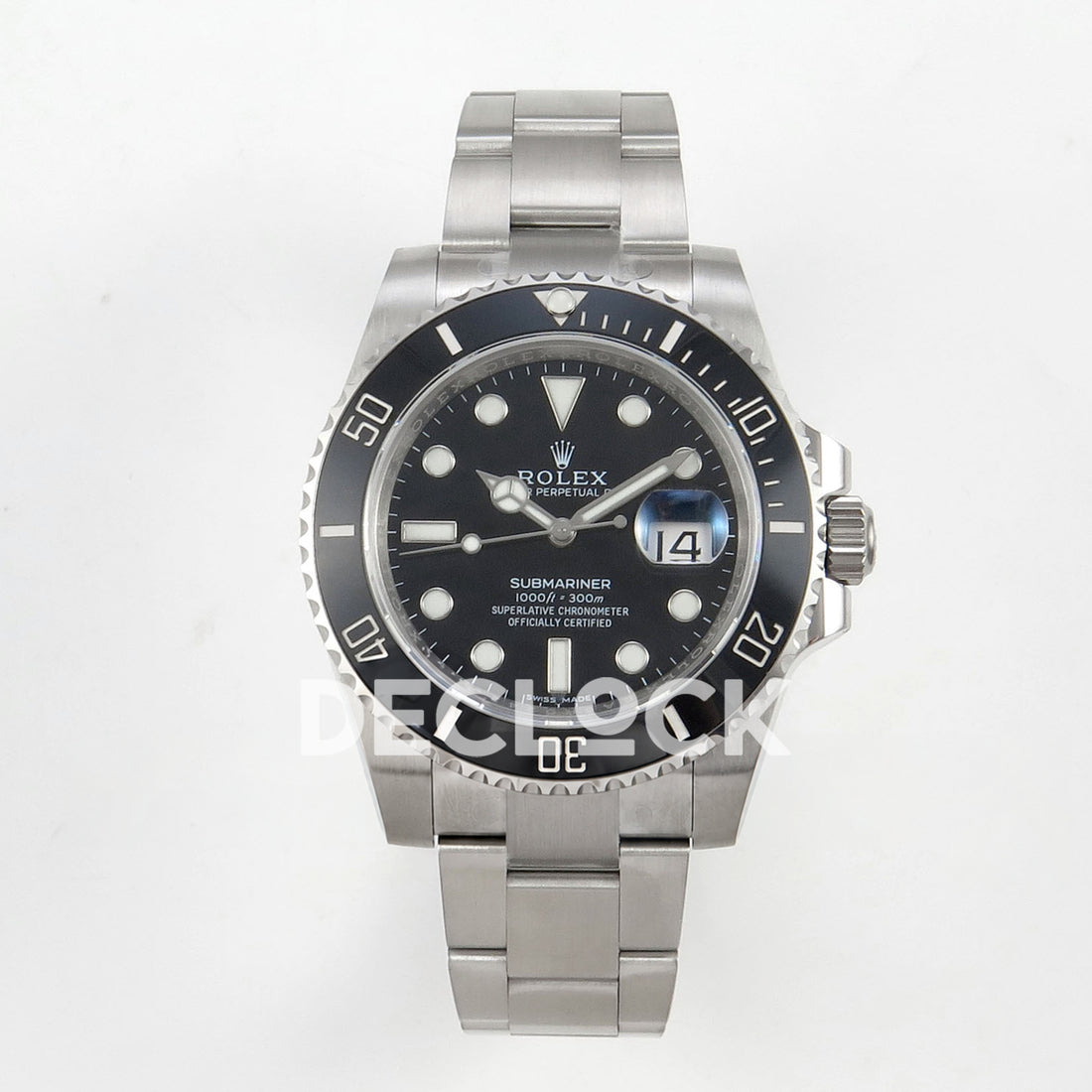 Rolex Submariner 116610LN 40mm EWEF Black Dial A3135 replica - front 116610LN