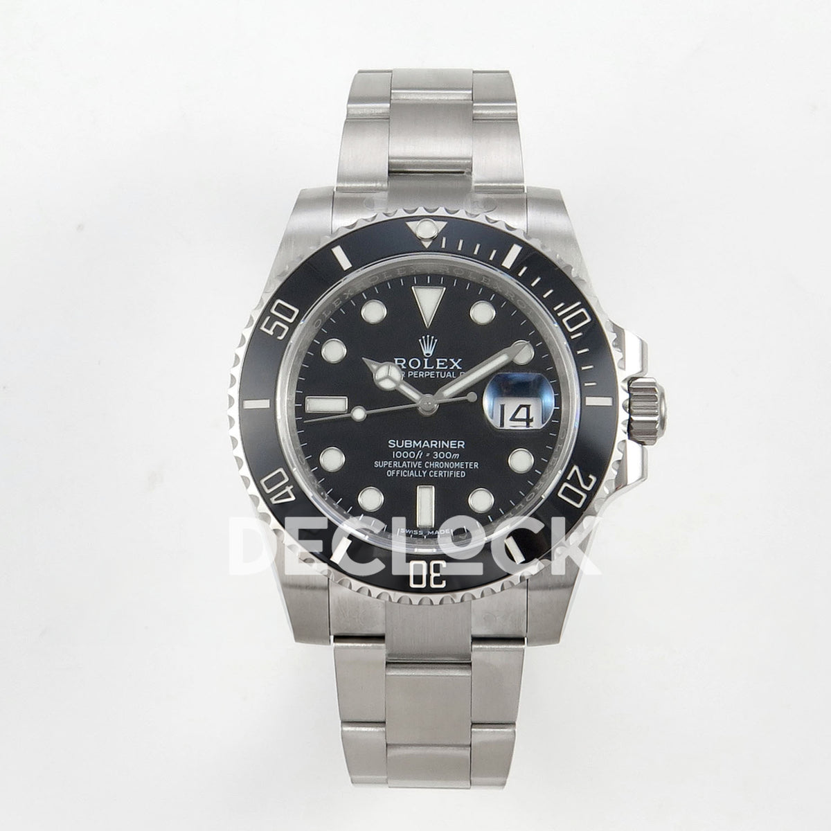 Rolex Submariner 116610LN 40mm EWEF Black Dial A3135 replica - front