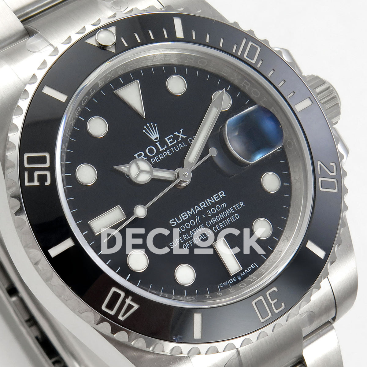 Rolex Submariner 116610LN 40mm EWEF Black Dial A3135 replica - dial angle left