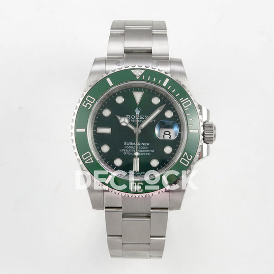 Rolex Submariner 116610LV 40mm EWEF Green Dial A3135 replica - front