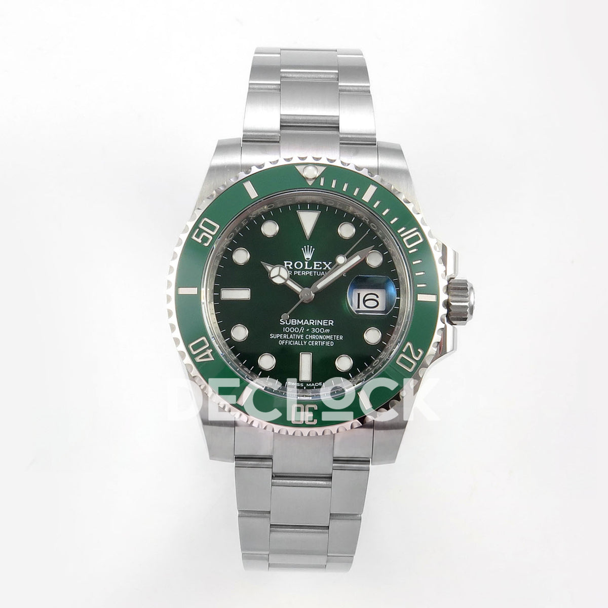 Rolex Submariner 40mm 116610LV VF Green Dial DD3135 replica - front