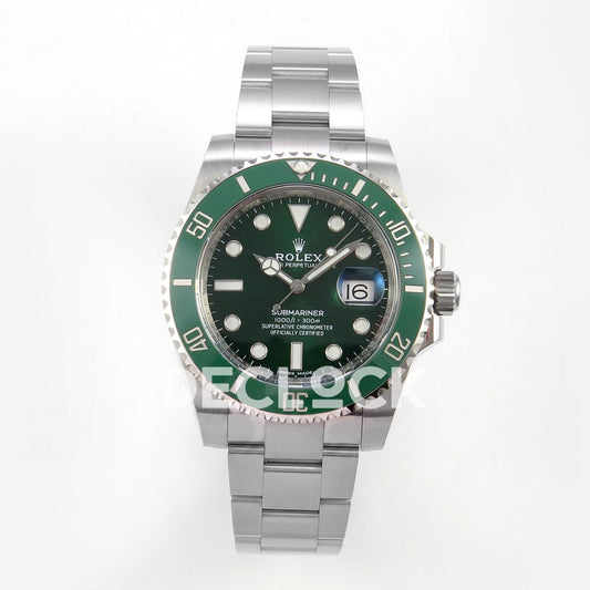 Rolex Submariner 40mm 116610LV VF Green Dial DD3135 replica - front