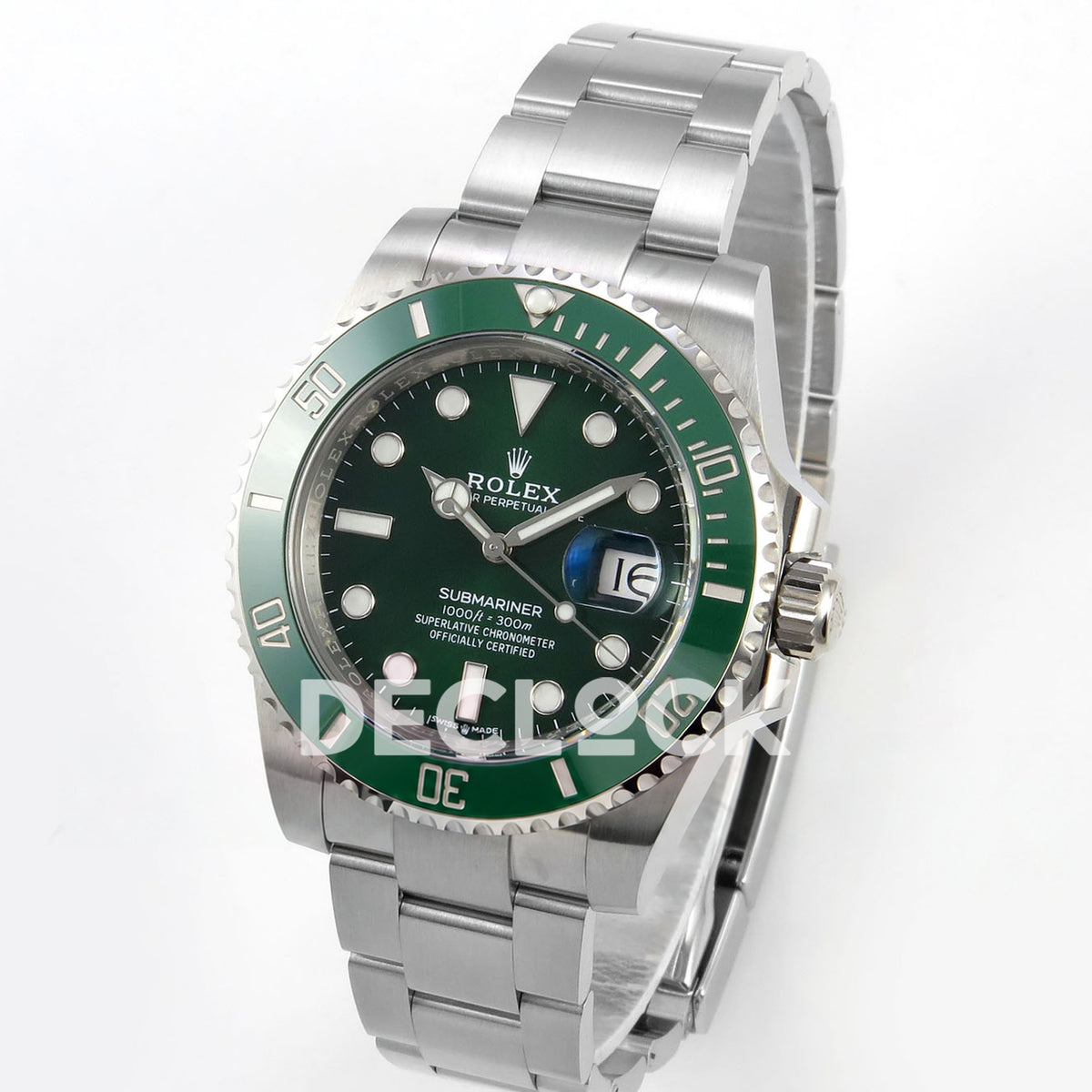 Rolex Submariner 40mm 116610LV VF Green Dial DD3135 replica - three quarter