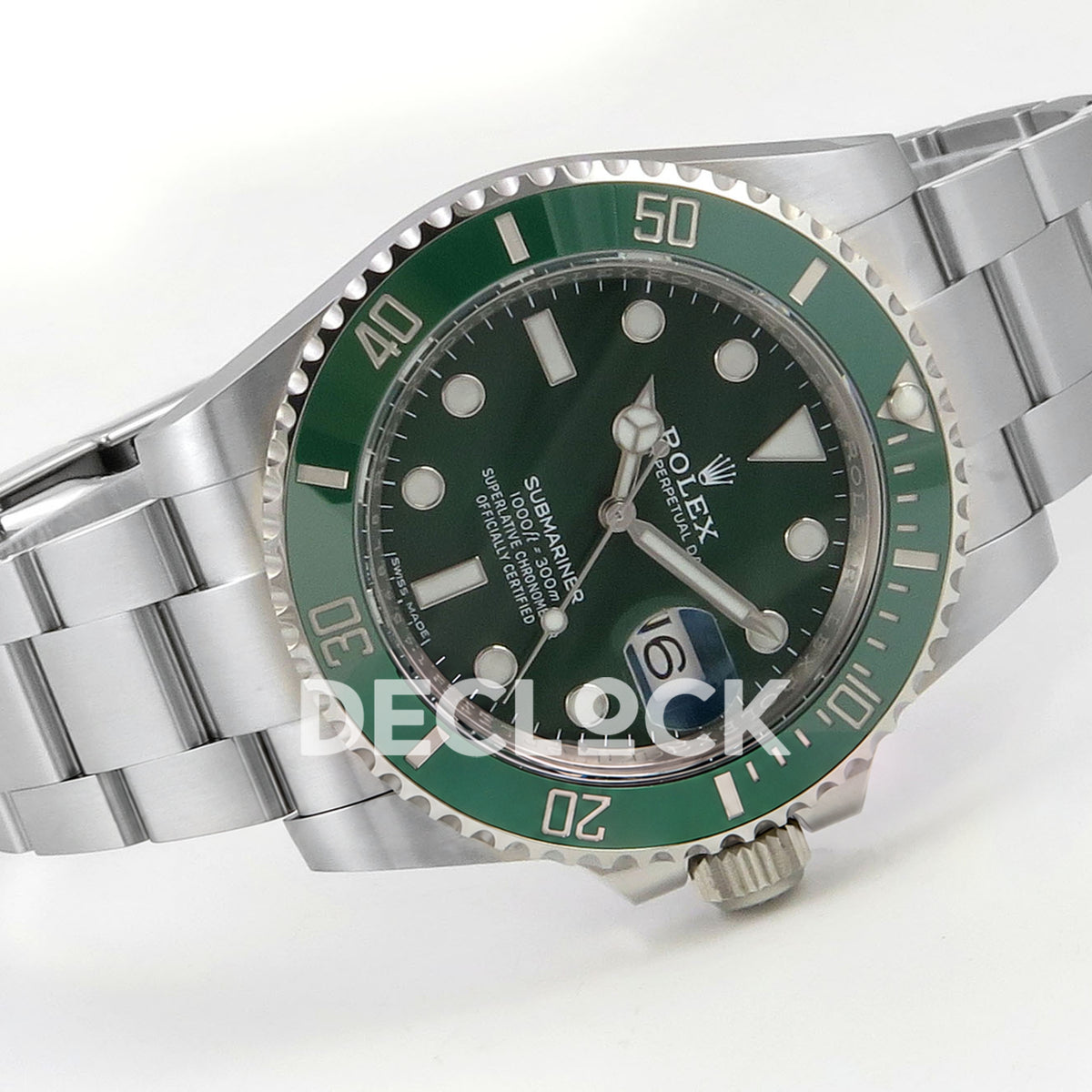 Rolex Submariner 40mm 116610LV VF Green Dial DD3135 replica - full watch left