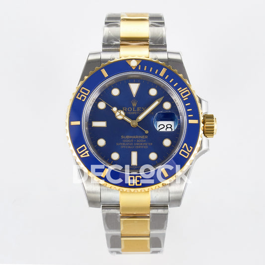Rolex Submariner 116613LB 40.5mm VSF Two-Tone Blue Dial VS3135 replica - front