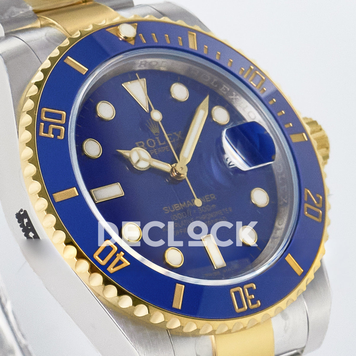 Rolex Submariner 116613LB 40.5mm VSF Two-Tone Blue Dial VS3135 replica - opposite front angle