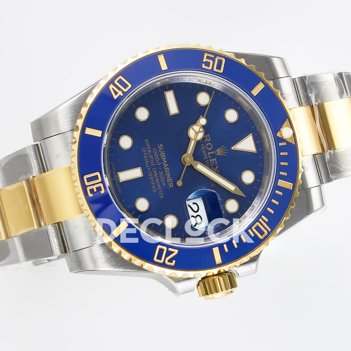 Rolex Submariner 116613LB 40.5mm VSF Two-Tone Blue Dial VS3135 replica - rotated front