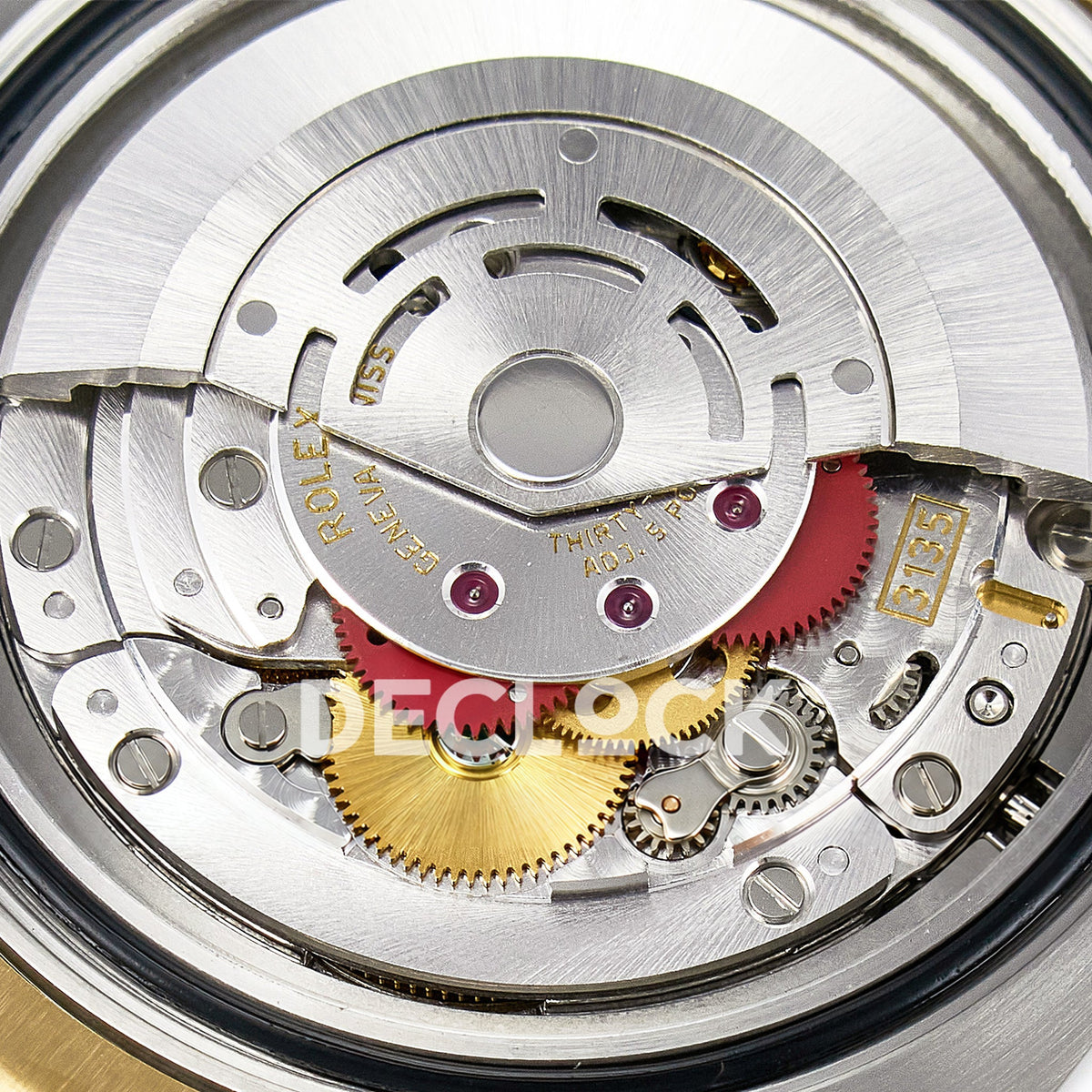 Rolex Submariner 116613LB 40.5mm VSF Two-Tone Blue Dial VS3135 replica - rotor opposite closeup