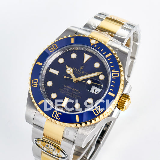Rolex Submariner 116613LB 40mm ARF Two-Tone Blue Dial SH3135 replica - front angle