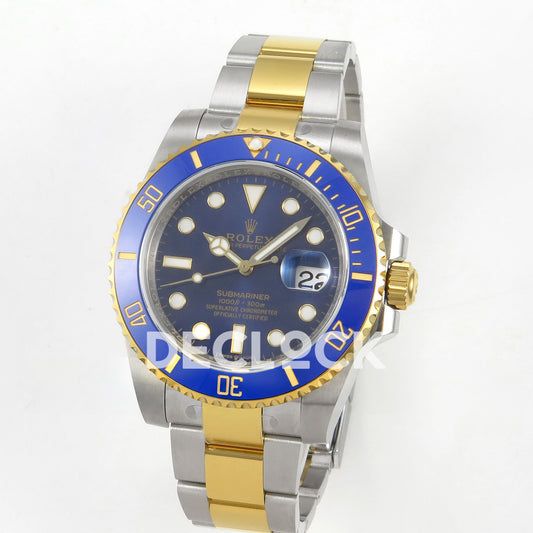 Rolex Submariner 116613LB 40mm EWEF Two-Tone Blue Dial A3135 replica - three quarter