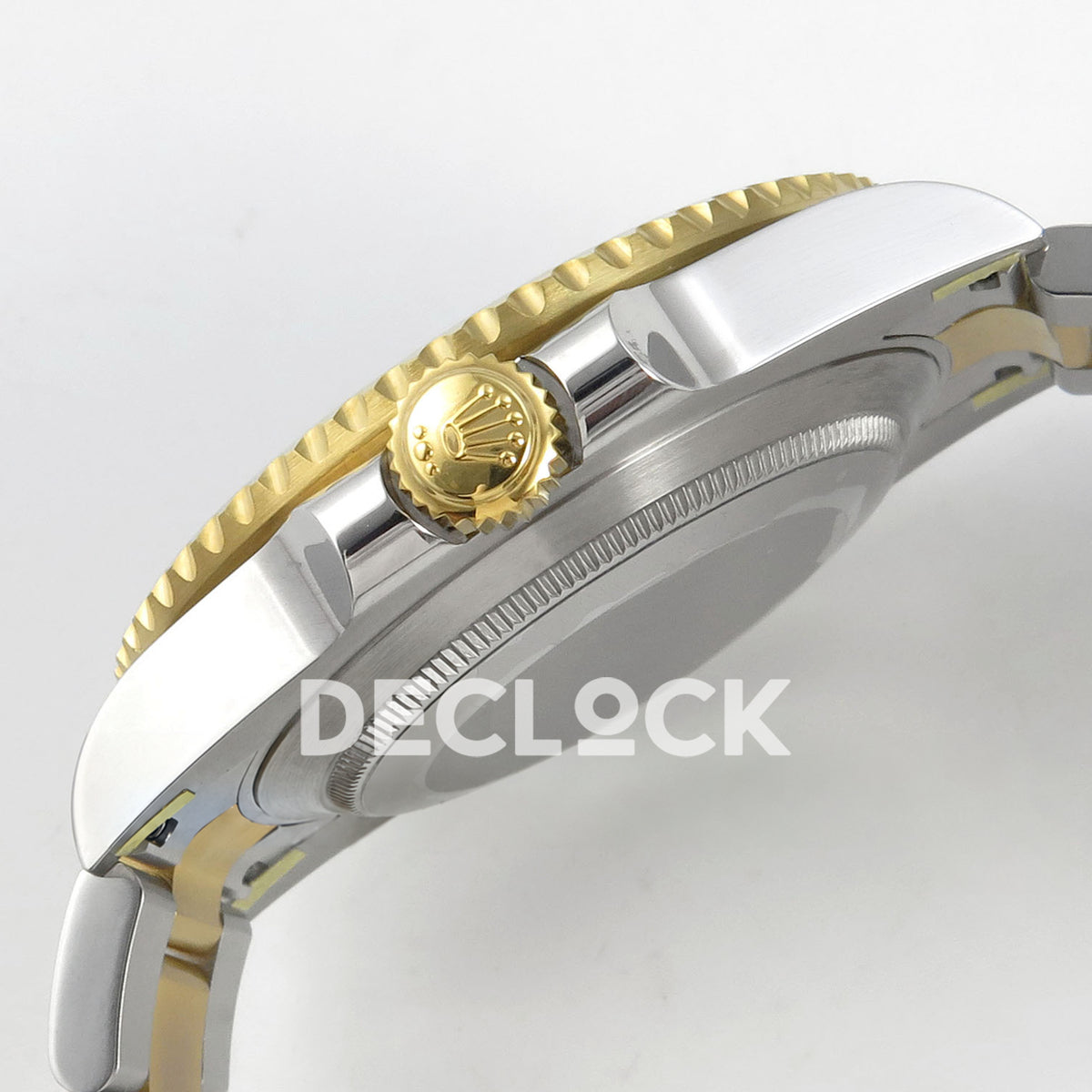 Rolex Submariner 116613LB 40mm EWEF Two-Tone Blue Dial A3135 replica - crown side