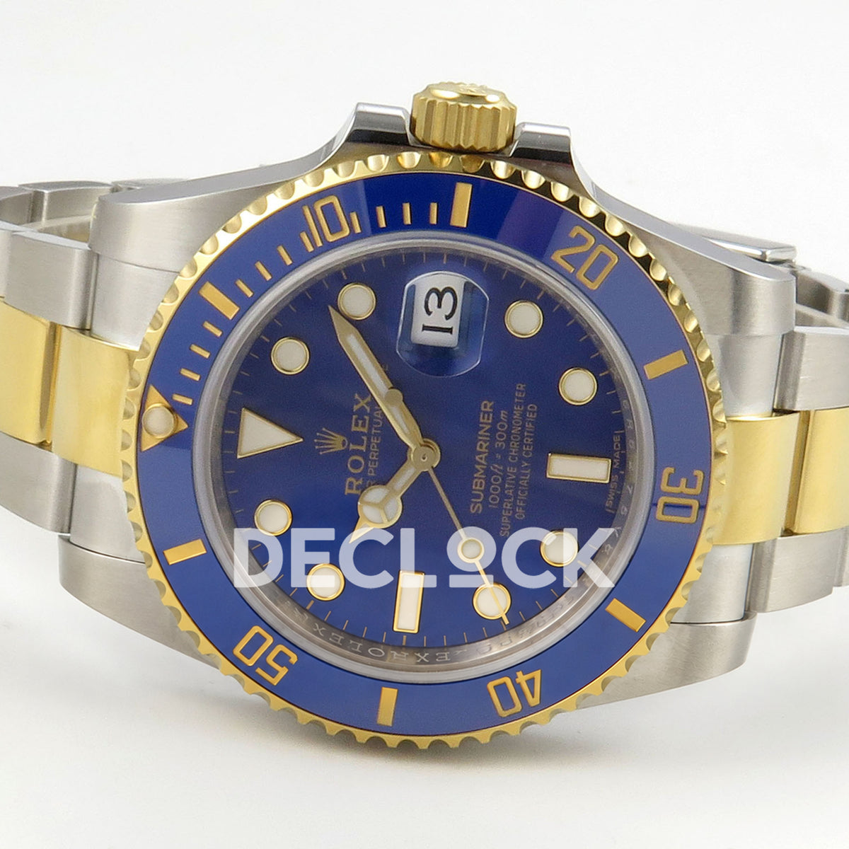 Rolex Submariner 116613LB 40mm RCF Two-Tone Blue Dial A3135 replica - full watch right