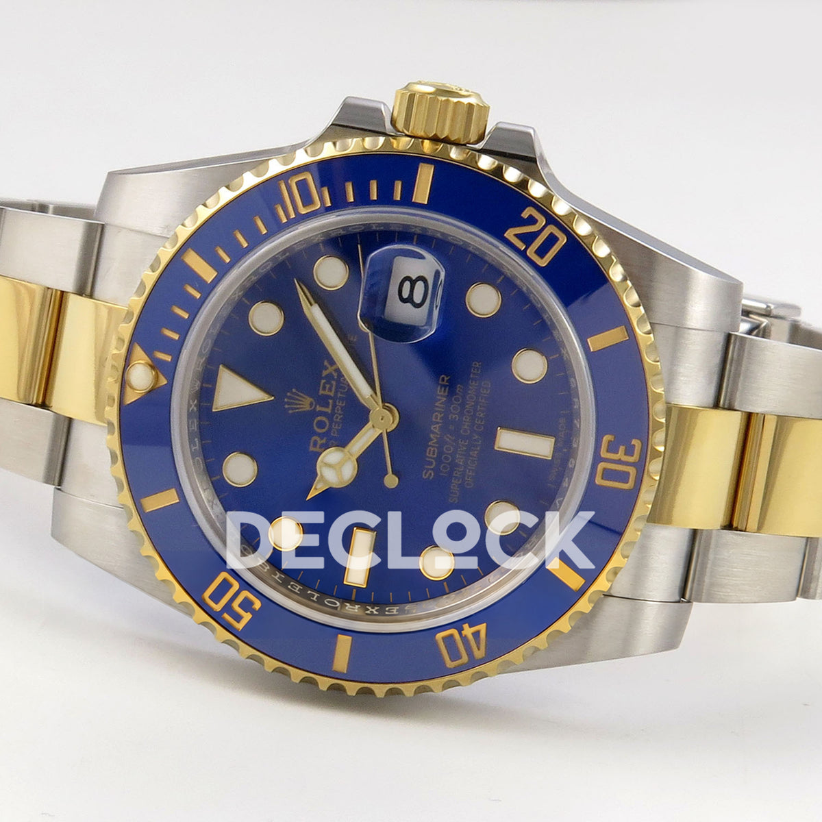 Rolex Submariner 40mm 116613LB WF Two-Tone Blue Dial DD3135 replica - full watch right