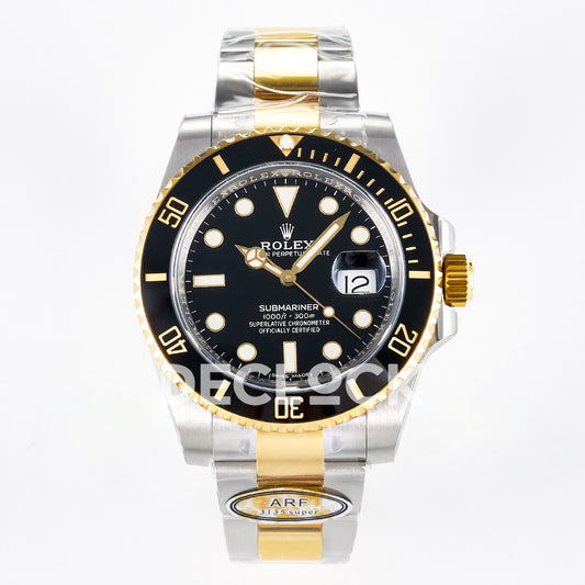 Rolex Submariner 116613LN 40mm ARF Two-Tone Black Dial SH3135 replica - front